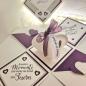 Preview: Explosionsbox Hochzeit | Geldgeschenk | Zierschachtel | Namen individualisierbar 7x7x7cm oder 10x10x10cm